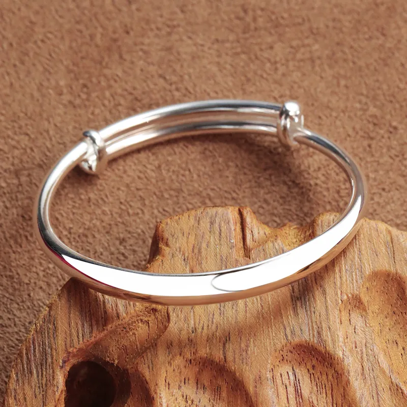 CHIC ZONE 999 Fine Silver Sterling Silver Bracelets Women's-6