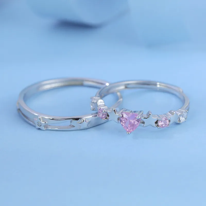 CHIC-ZONE 925 Sterling Silver Rings Unisex-3