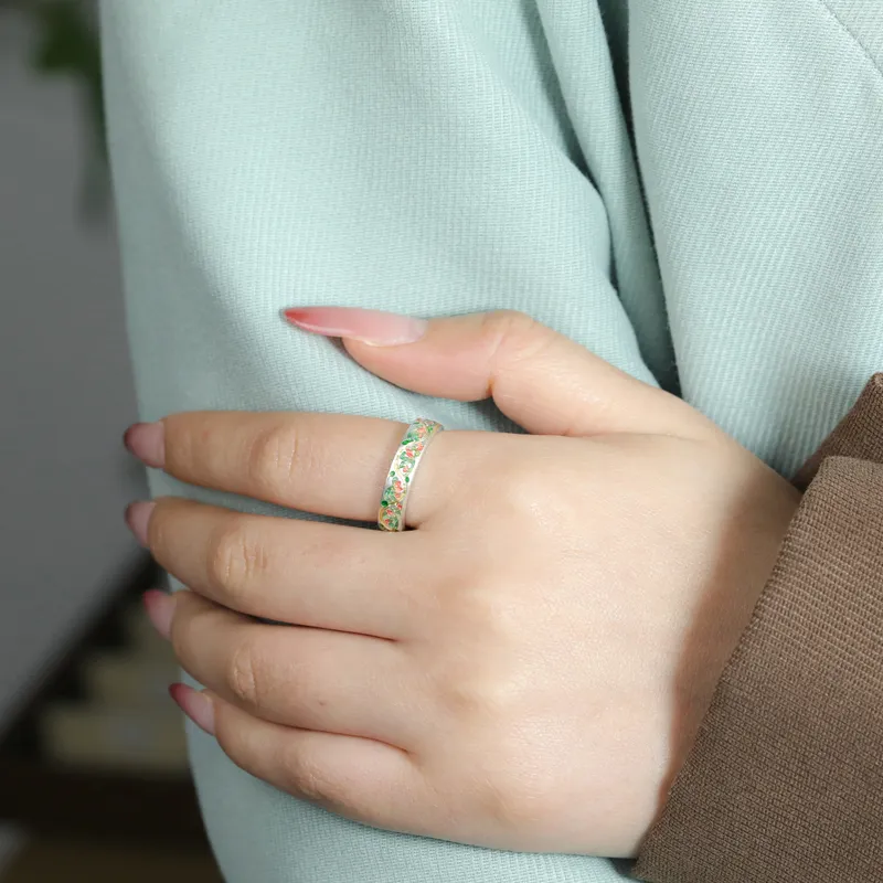 CHIC-ZONE 999 Fine Silver Rings Women's-2