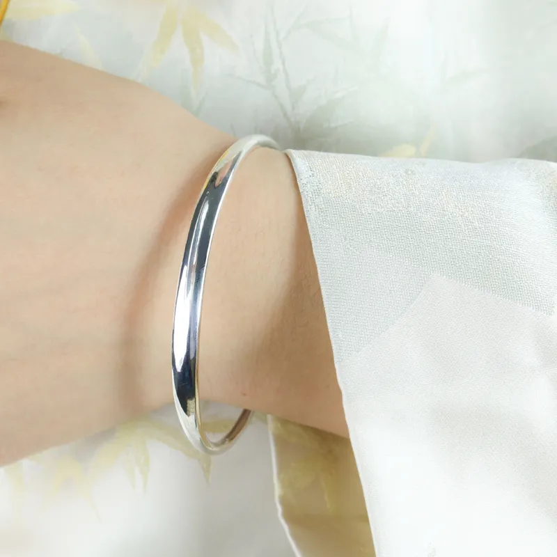 CHIC ZONE 999 Fine Silver Sterling Silver Bracelets Women's-1