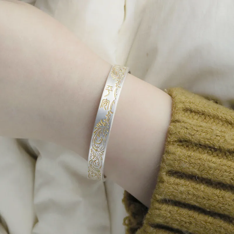 CHIC ZONE 999 Fine Silver Sterling Silver Bracelets Women's-1