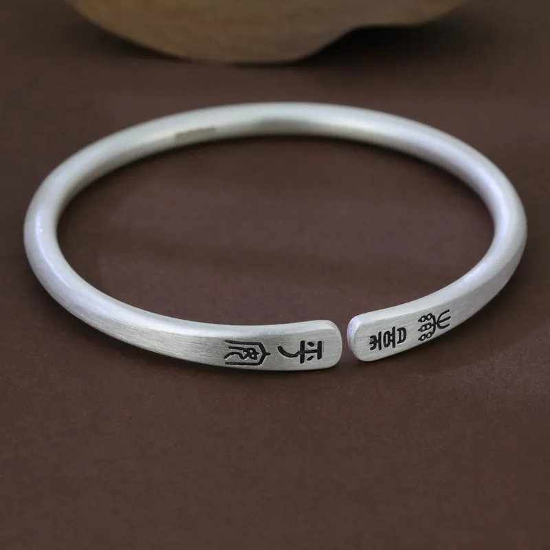 CHIC ZONE S999 Fine Silver Sterling Silver Bracelets Women's-5