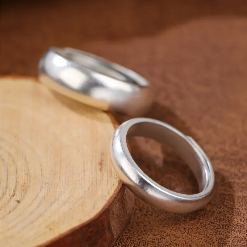 CHIC ZONE 999 Fine Silver Rings Unisex-5