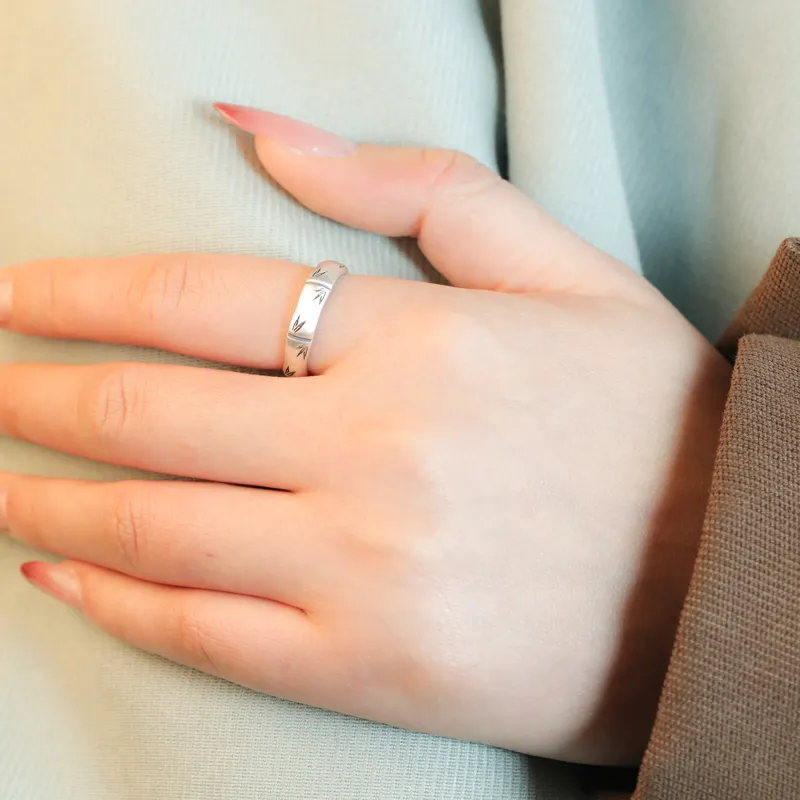 CHIC ZONE 999 Fine Silver Rings Women's-3