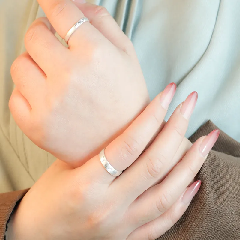 CHIC ZONE 999 Fine Silver Rings Women's-3