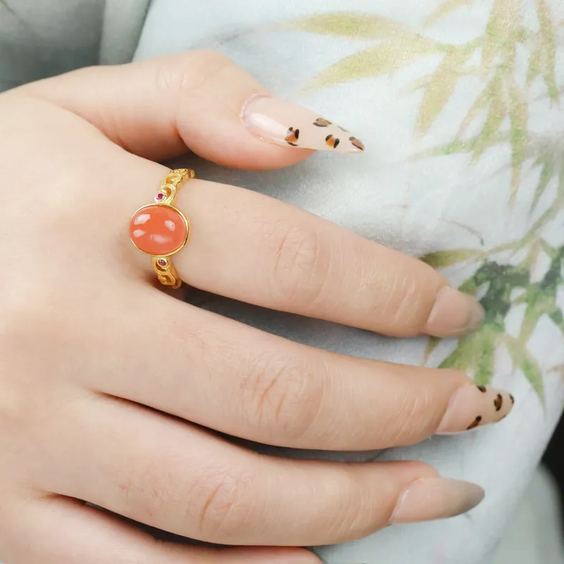 CHIC ZONE Jade Rings Women's-4