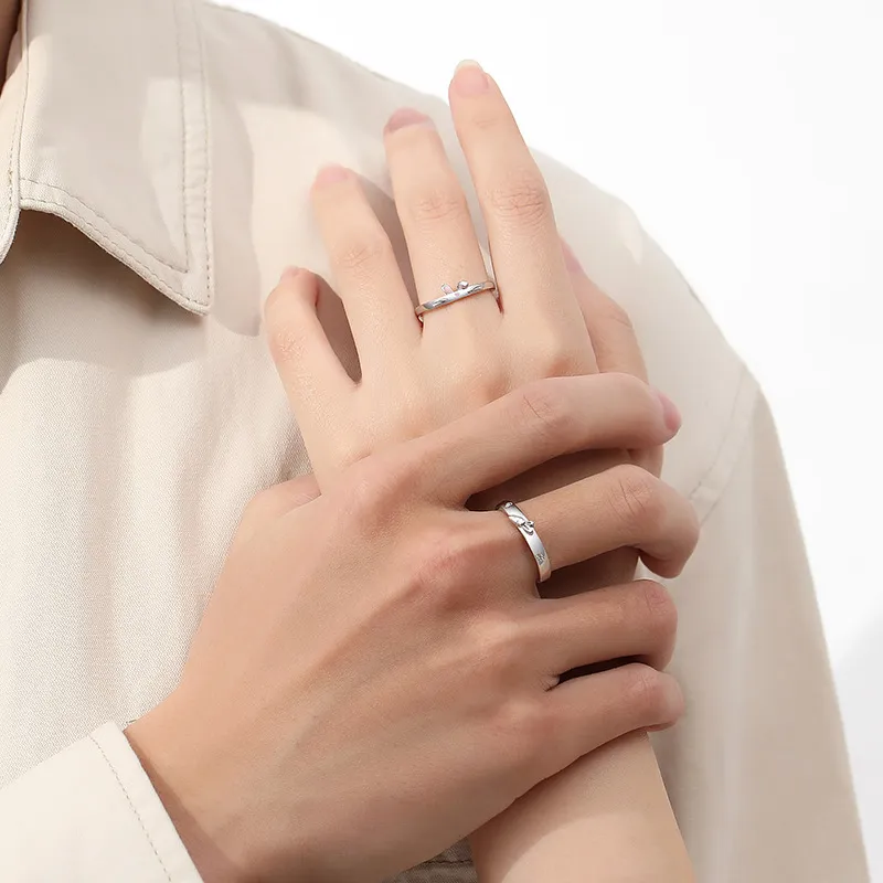 CHIC ZONE 990 Silver Rings Unisex-1