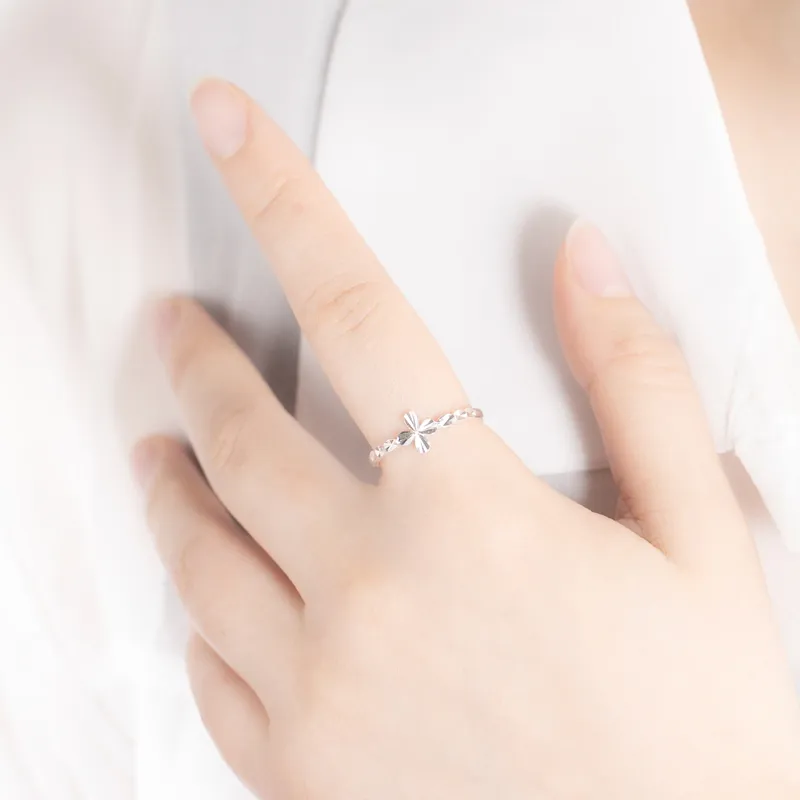 CHIC ZONE 999 Fine Silver Rings Women's-2