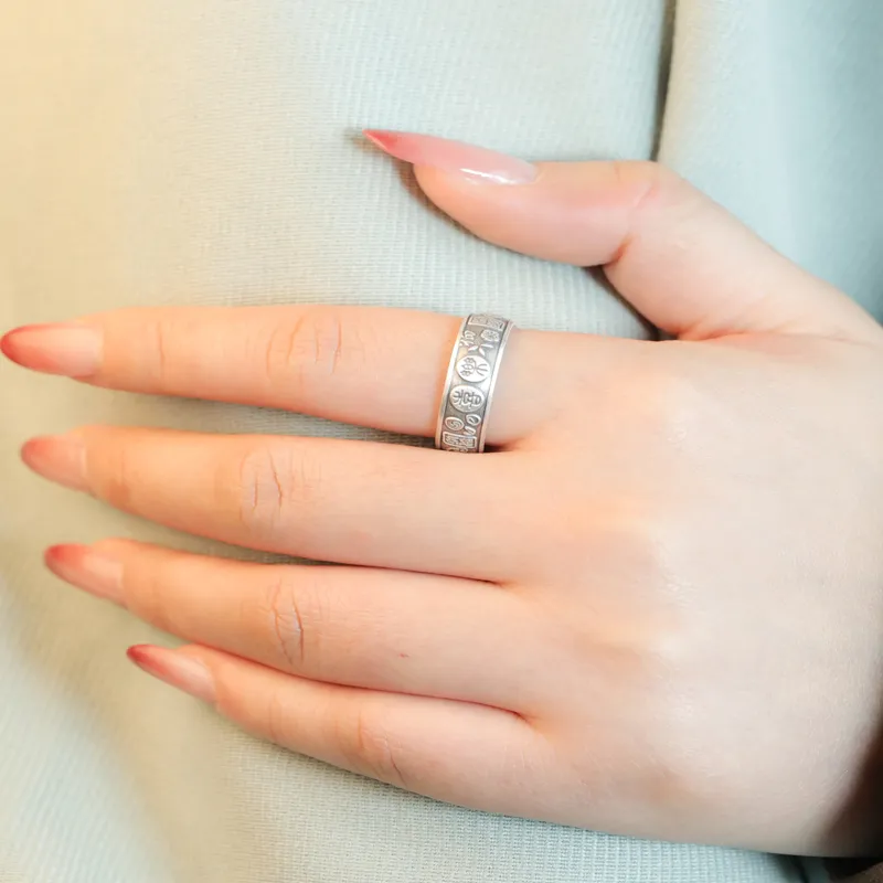 CHIC ZONE 999 Fine Silver Rings Unisex-1