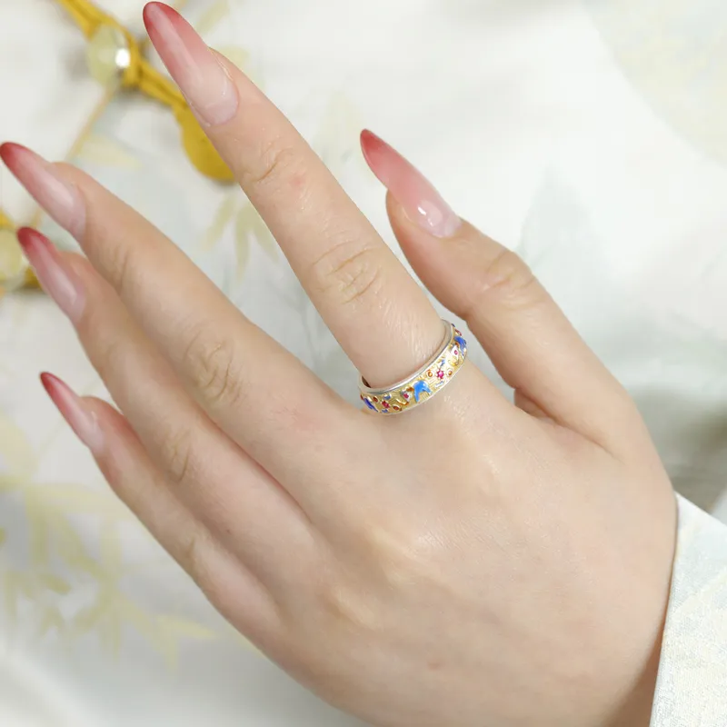 CHIC ZONE 999 Fine Silver Rings Women's-4