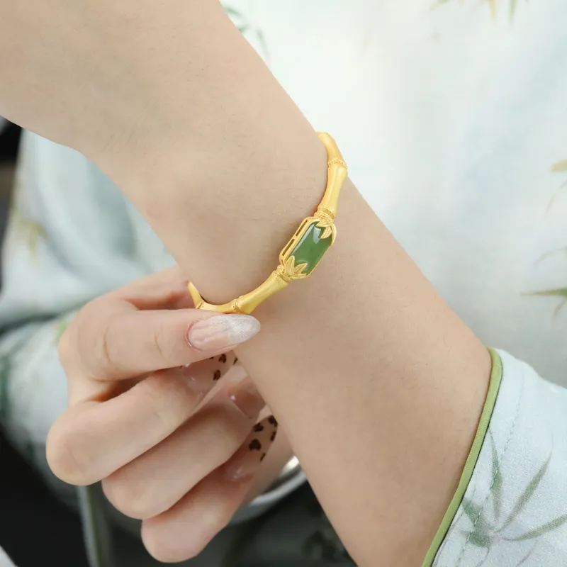 CHIC ZONE Hetian Jade Bracelets Jasper Women's-2