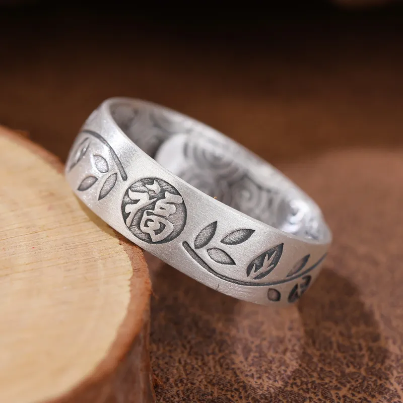 CHIC ZONE 999 Fine Silver Rings Women's-6
