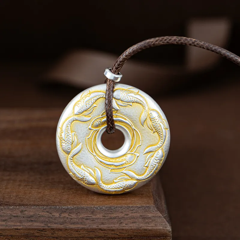 CHIC-ZONE 999 Fine Silver Pendants Unisex-5