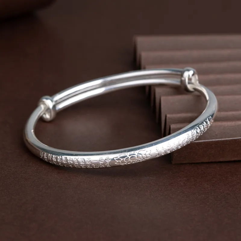 CHIC ZONE 999 Fine Silver Bangles Unisex-5