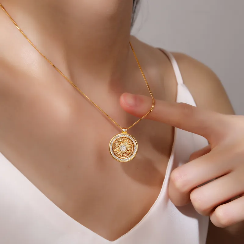 CHIC ZONE 925 Sterling Silver Necklaces Women's-4
