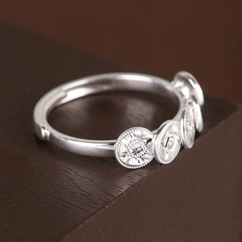 CHIC ZONE 999 Fine Silver Rings Women's-13