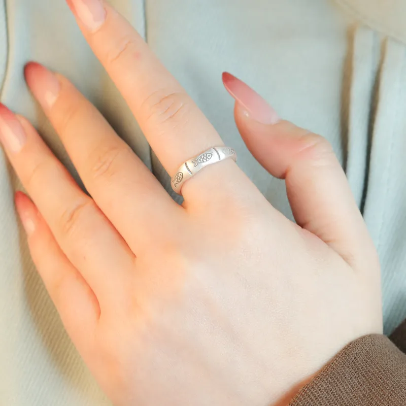 CHIC ZONE 999 Fine Silver Rings Women's-2