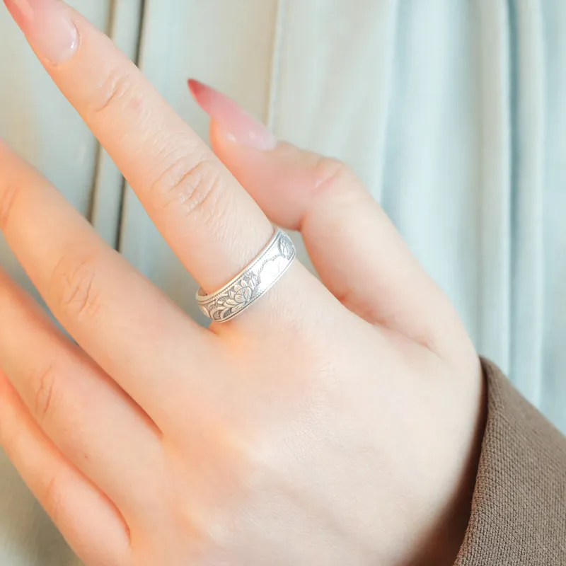 CHIC ZONE 999 Fine Silver Rings Women's-3