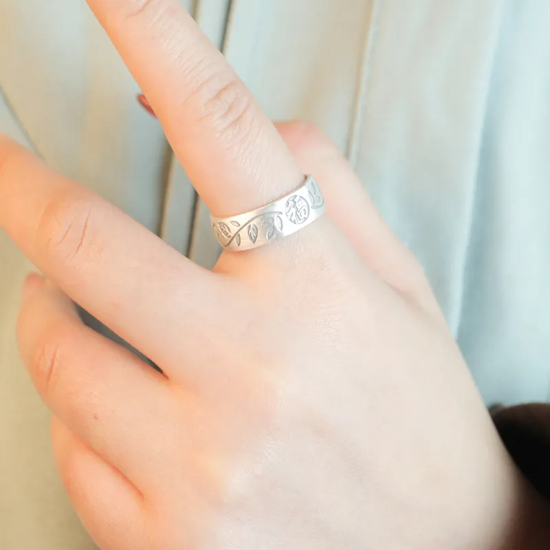 CHIC ZONE 999 Fine Silver Rings Women's-1