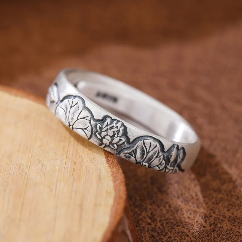 CHIC ZONE 999 Fine Silver Rings Women's-3
