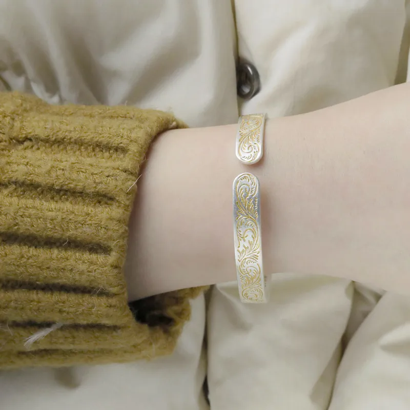 CHIC ZONE 999 Fine Silver Sterling Silver Bracelets Women's-2