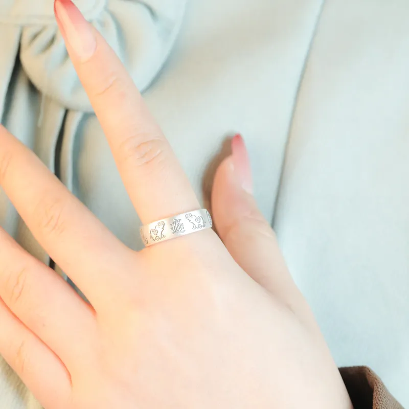 CHIC ZONE 999 Fine Silver Rings Women's-3