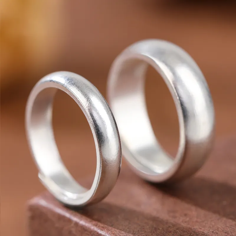 CHIC ZONE 999 Fine Silver Rings Unisex-4