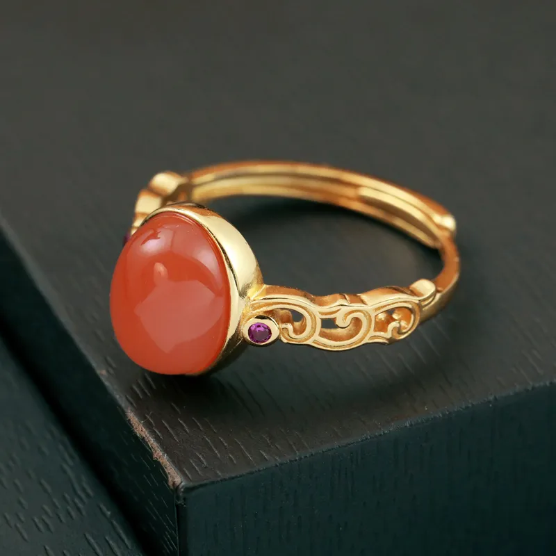 CHIC ZONE Jade Rings Women's-2