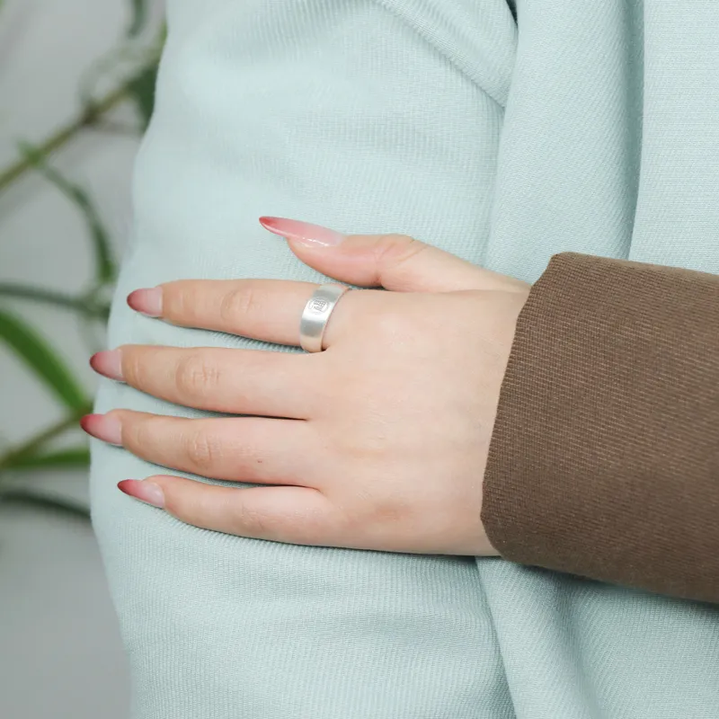 CHIC ZONE 999 Fine Silver Rings Unisex-3