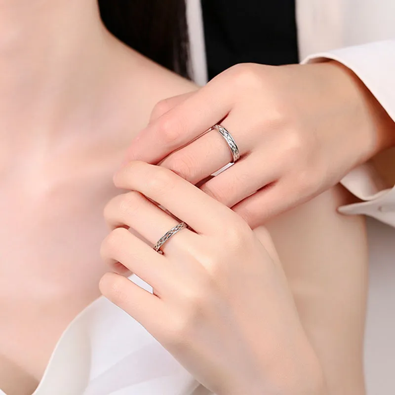 CHIC-ZONE 999 Fine Silver Rings Unisex-4