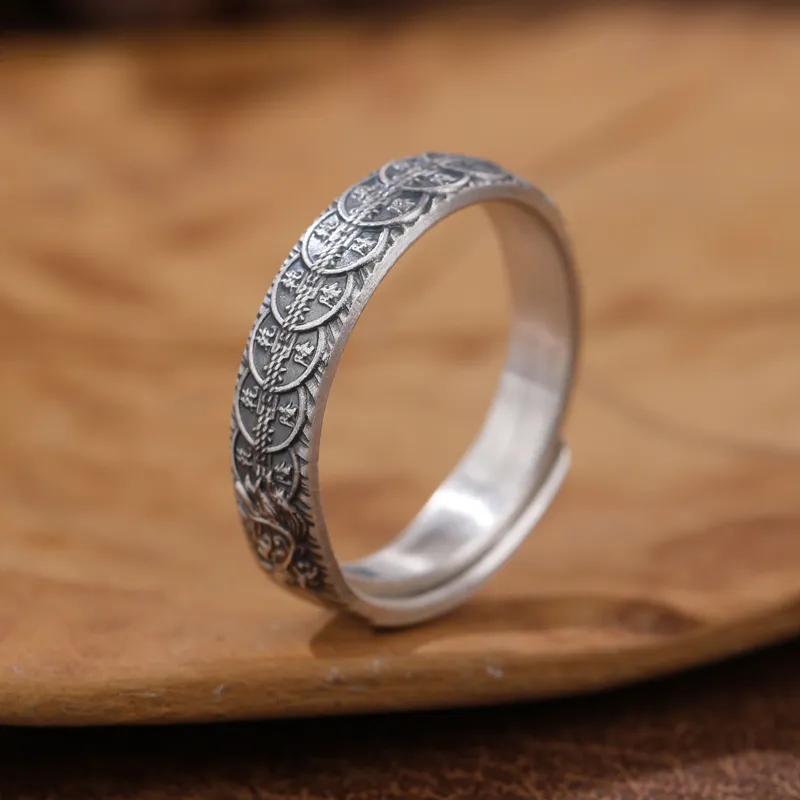 CHIC ZONE 999 Fine Silver Rings Unisex-4
