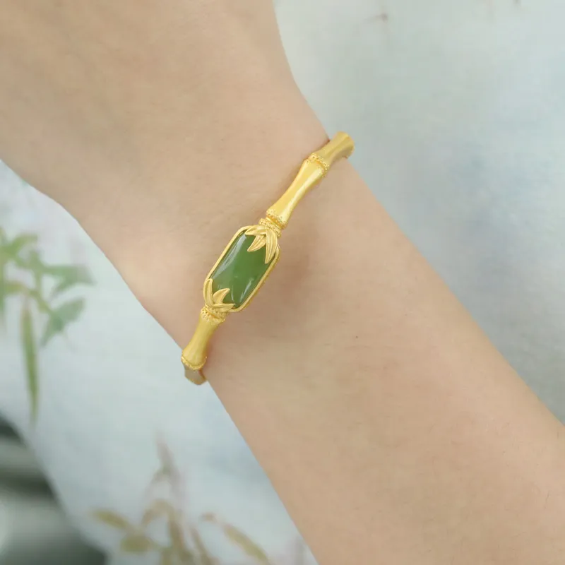 CHIC ZONE Hetian Jade Bracelets Jasper Women's-3
