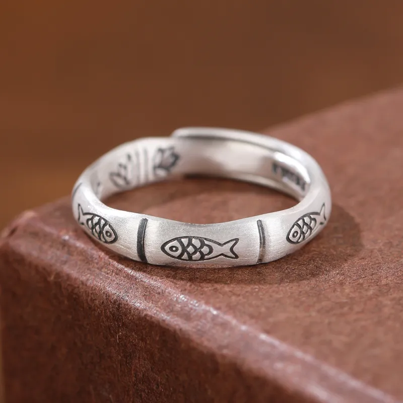 CHIC ZONE 999 Fine Silver Rings Women's-6