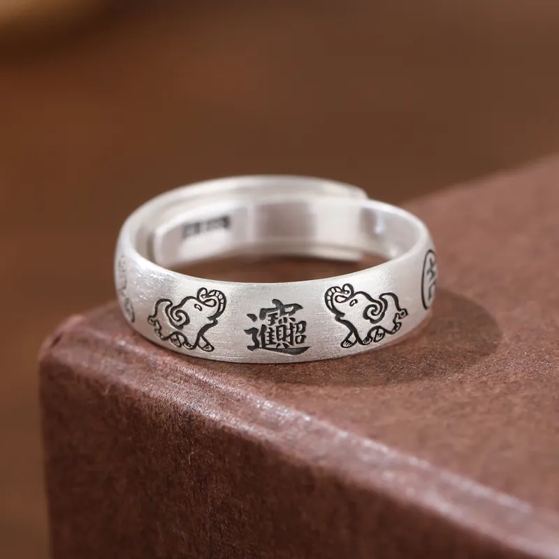 CHIC ZONE 999 Fine Silver Rings Women's-5