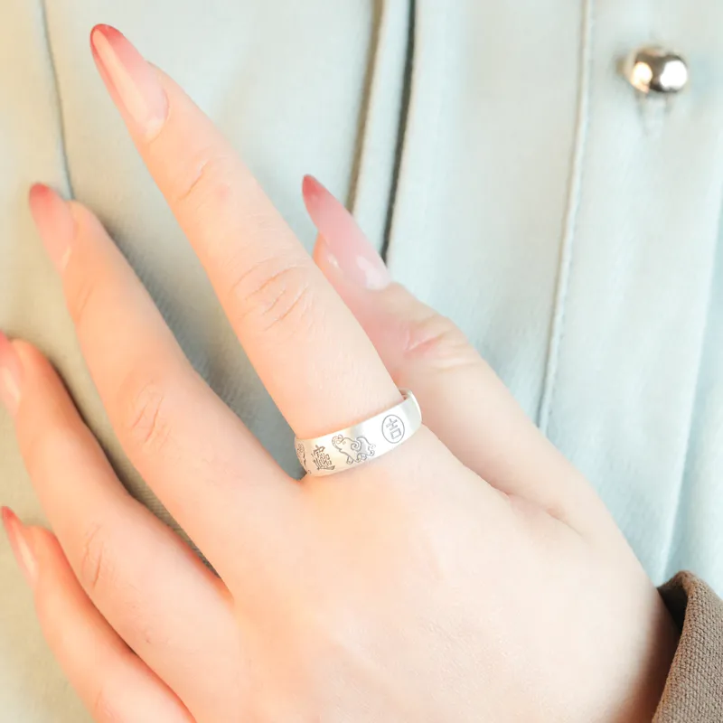 CHIC ZONE 999 Fine Silver Rings Women's-1