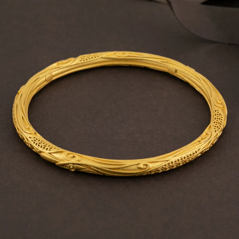 CHIC ZONE 999 Fine Silver Bangles Unisex-3