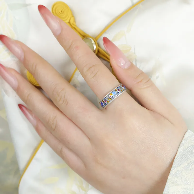 CHIC-ZONE 999 Fine Silver Rings Unisex-2