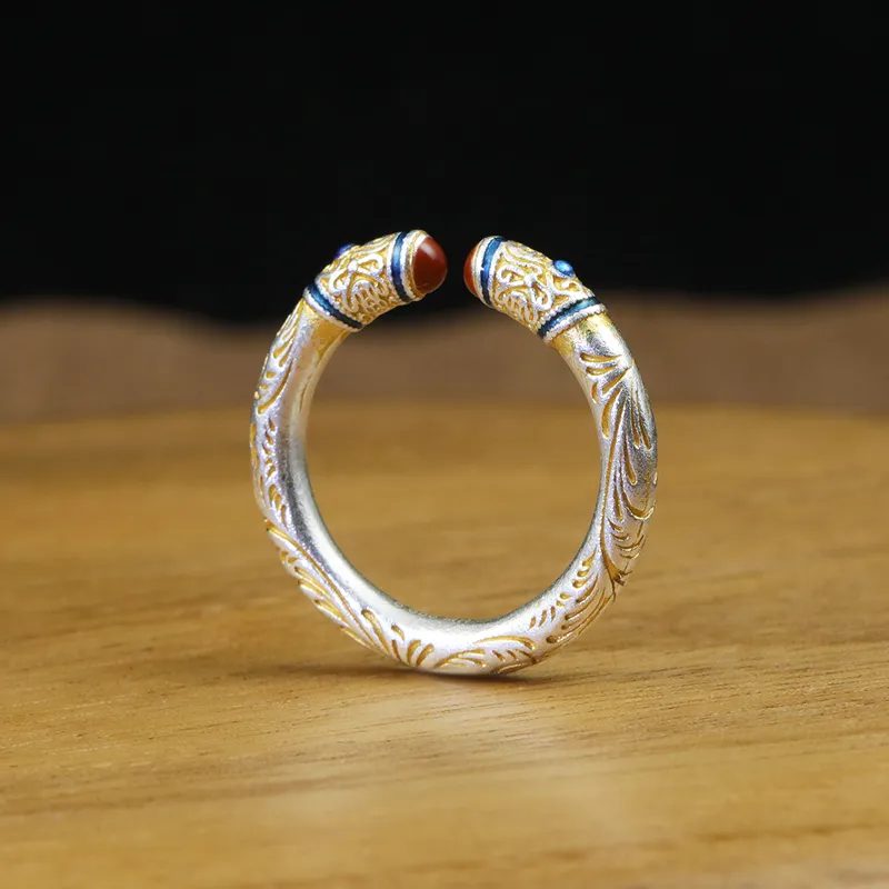 CHIC ZONE 999 Fine Silver Rings Women's-5