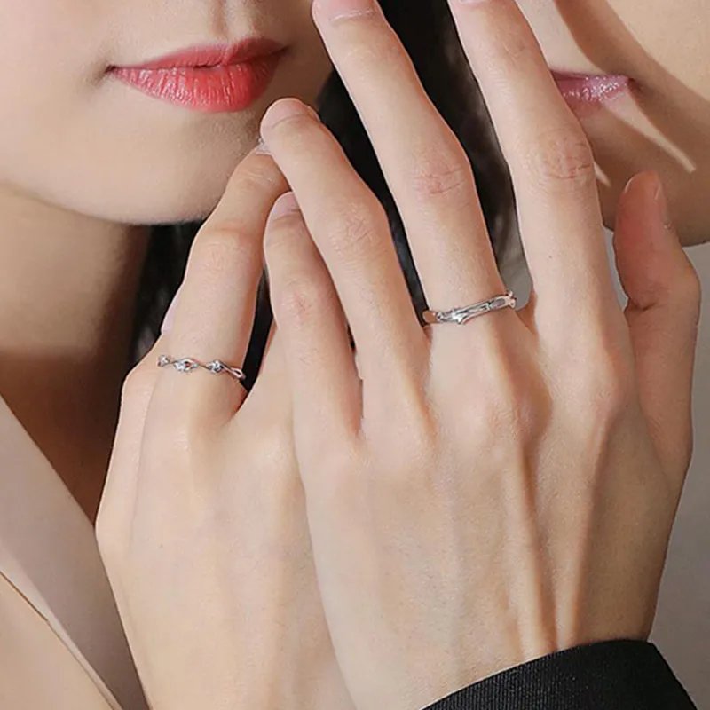 CHIC ZONE 925 Sterling Silver Rings Unisex-2