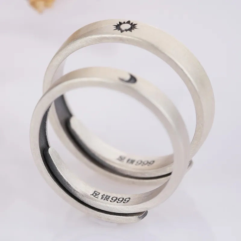 CHIC ZONE 999 Fine Silver Rings Women's-6