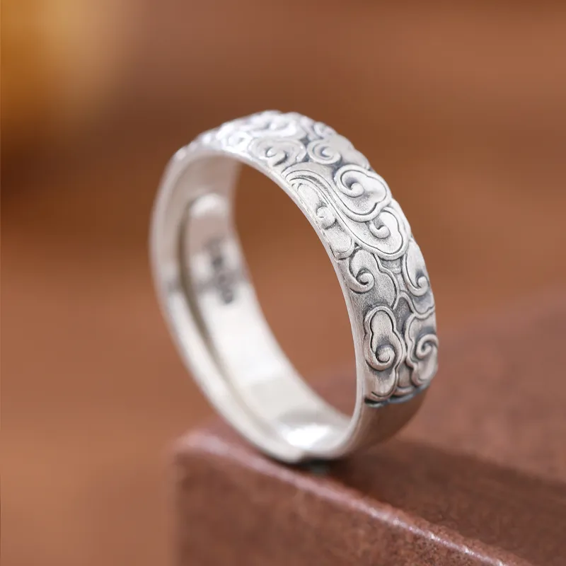 CHIC ZONE S999 Fine Silver Rings Women's-3