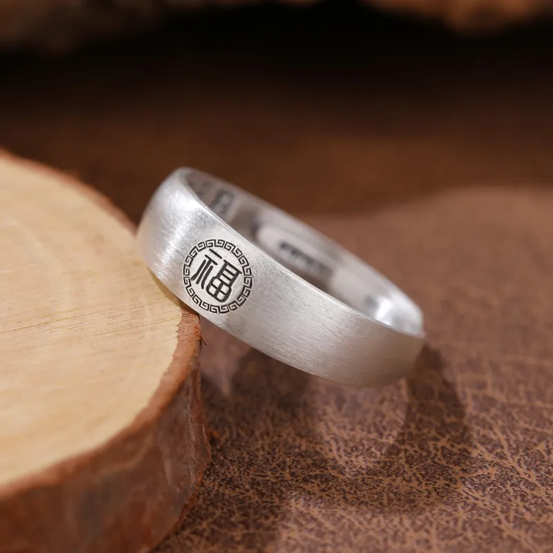 CHIC ZONE 999 Fine Silver Rings Unisex-5