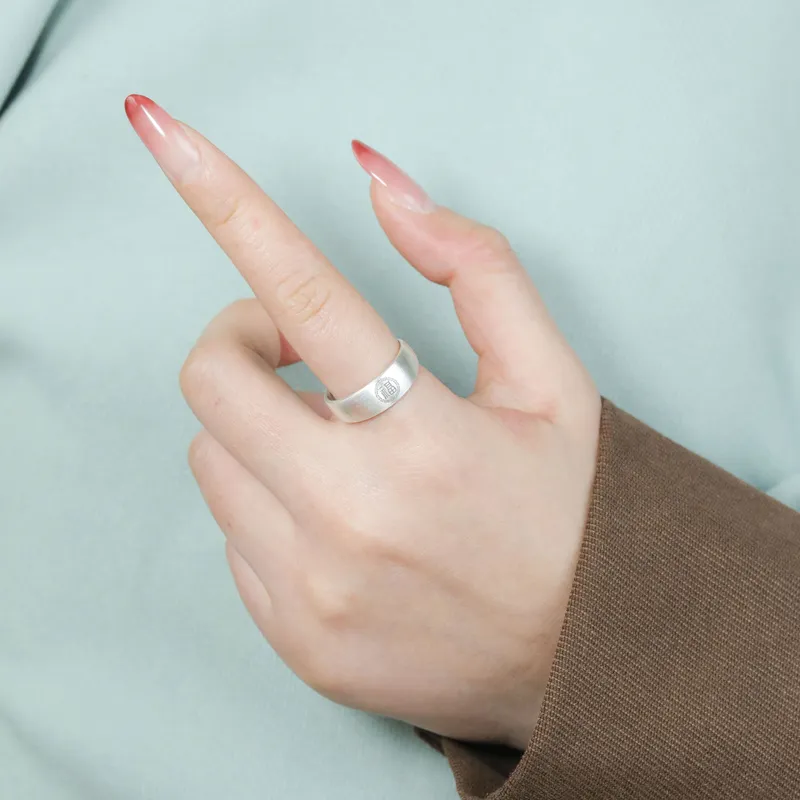 CHIC ZONE 999 Fine Silver Rings Unisex-1