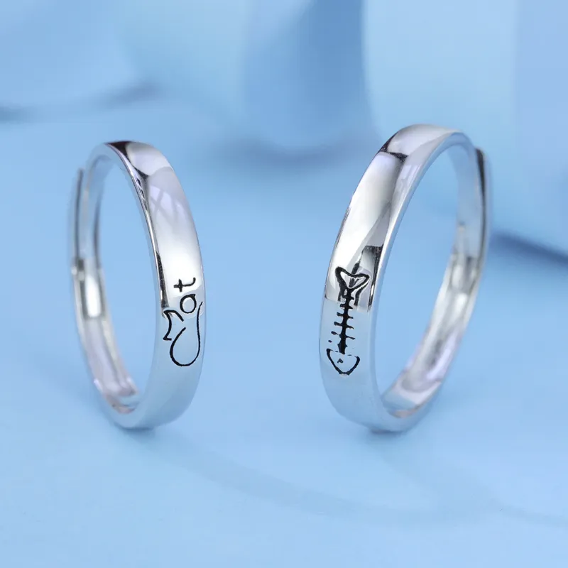 CHIC-ZONE 925 Sterling Silver Rings Unisex-5
