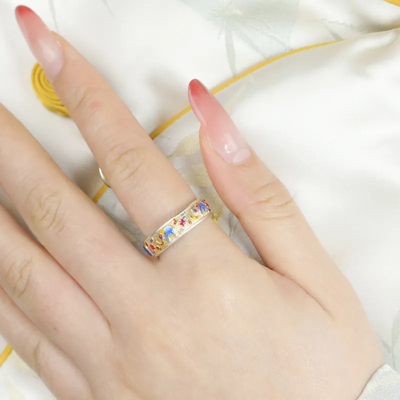 CHIC ZONE 999 Fine Silver Rings Women's-3