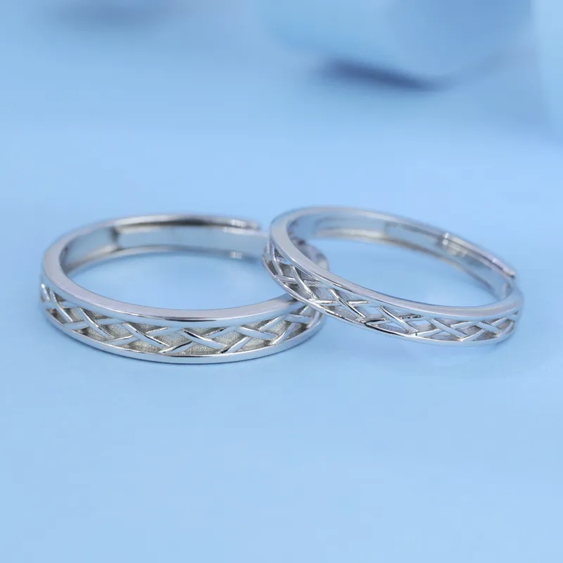CHIC-ZONE 999 Fine Silver Rings Unisex-5
