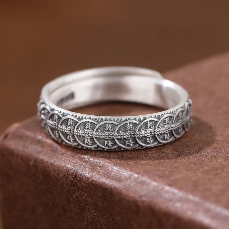 CHIC ZONE 999 Fine Silver Rings Unisex-5