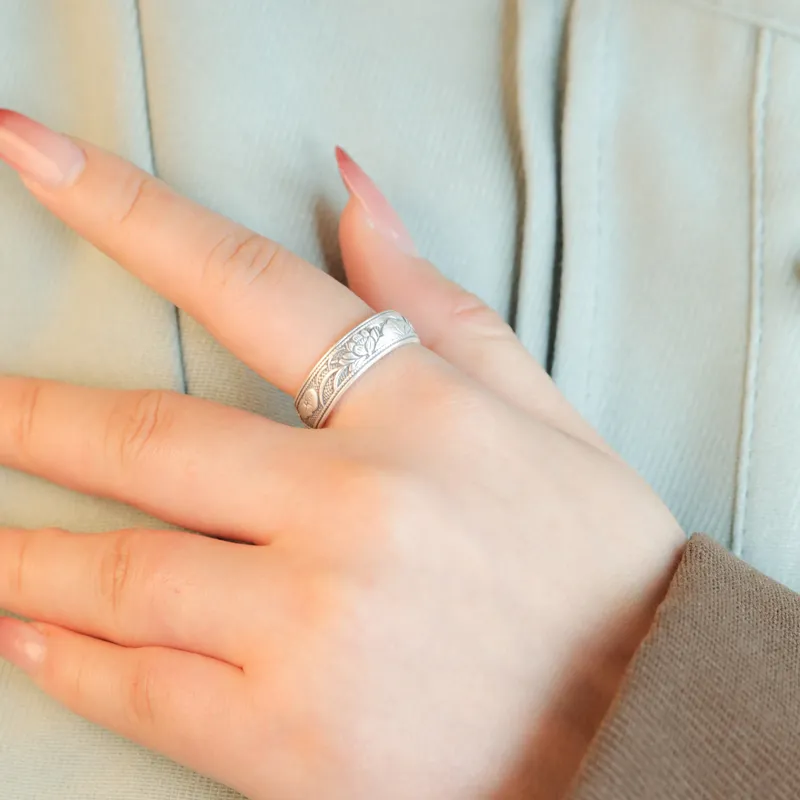 CHIC ZONE 999 Fine Silver Rings Women's-1