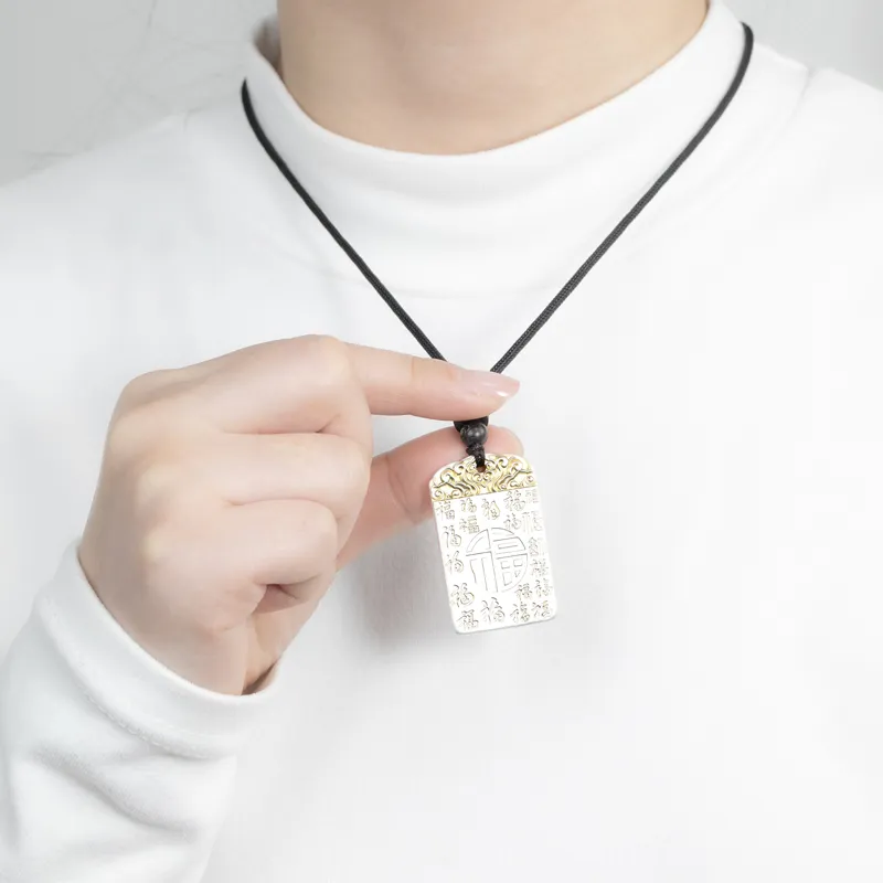 CHIC ZONE 999 Fine Silver Pendants Unisex-1