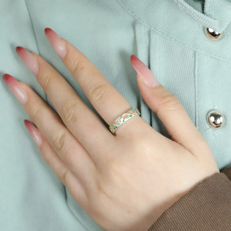 CHIC-ZONE 999 Fine Silver Rings Women's-3
